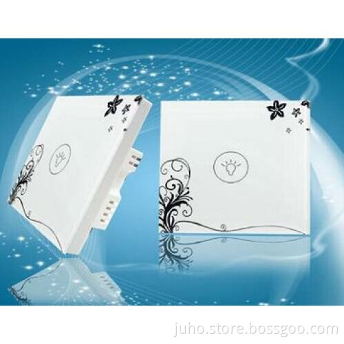 Electric Switch, UK Standard 230V/50~60Hz, Luxury Crystal Glass Panel & 1 Gang/1 Way Touch